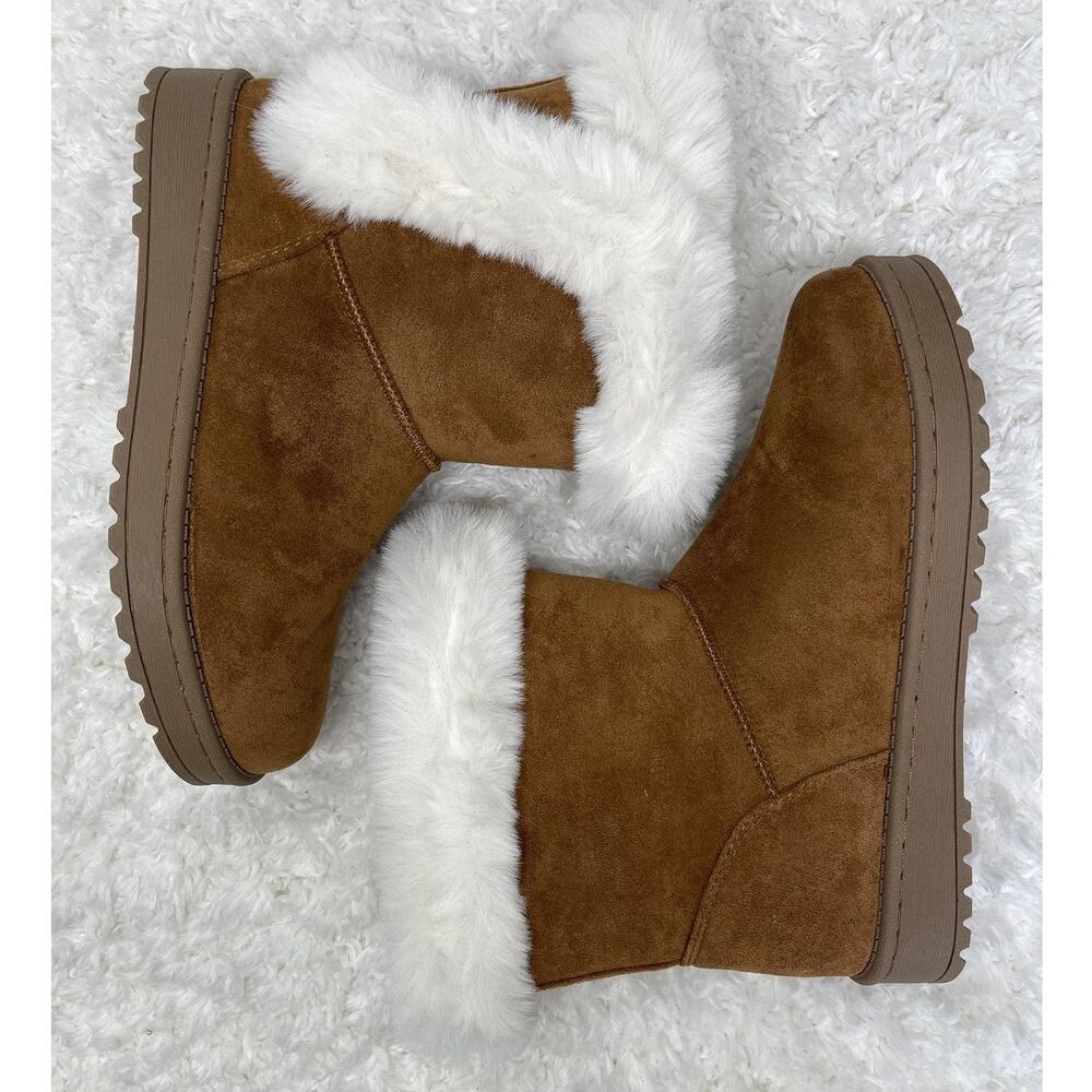 Sonoma Brown Faux Fur Boots Chestnut Alainaa Snow Winter Girls 4 Goods For Life